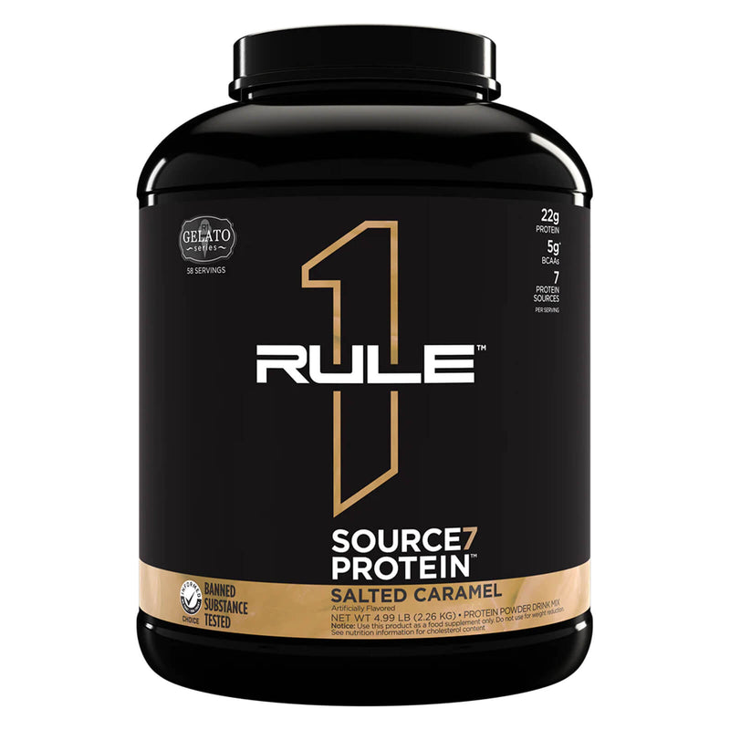 R1 Source7 Protein 58 Servings Salted Caramel 4.99 lbs - DailyVita