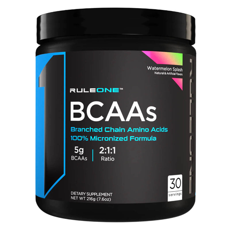 CLEARANCE! R1 BCAAs Branched Chain Amino Acids 30 Servings Watermelon Splash 216 g, BEST BY 04/2024 - DailyVita