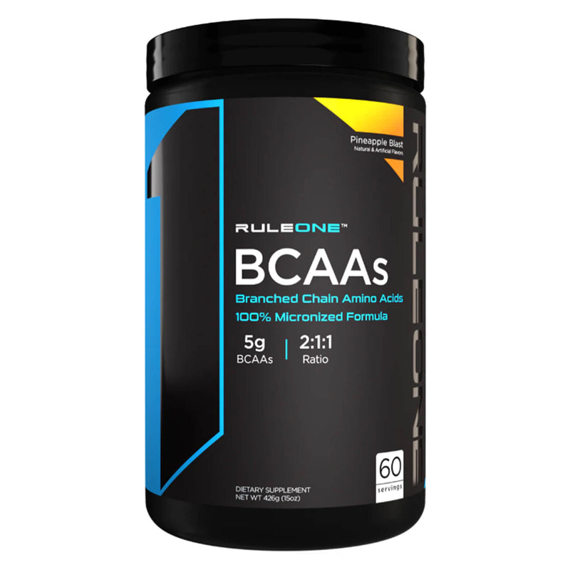 R1 BCAAs Branched Chain Amino Acids 60 Servings Pineapple Blast 426 g