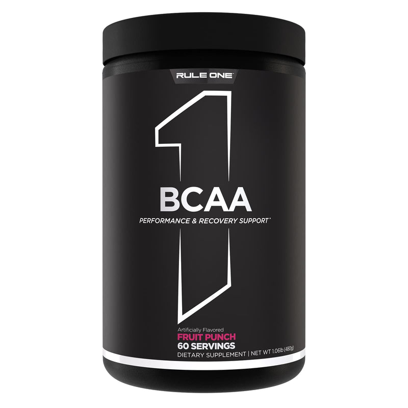 R1 BCAAs Branched Chain Amino Acids 60 Servings Fruit Punch 444 g