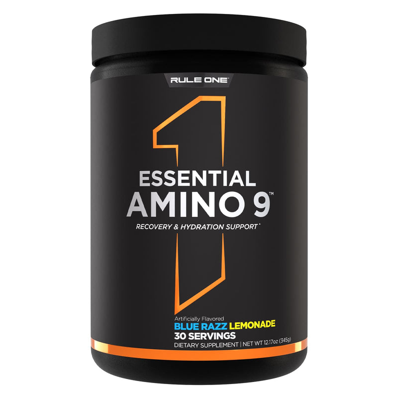 R1 Essential Amino 9 Essential Amino Acids & Hydration 30 Servings Blue Razz Lemonade 345 g