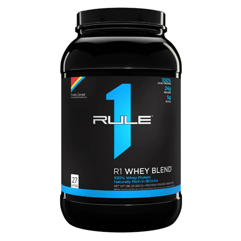 CLEARANCE! R1 Whey Blend 27 Servings Fruity Cereal 1.96 lbs, BEST BY 07/2024 - DailyVita