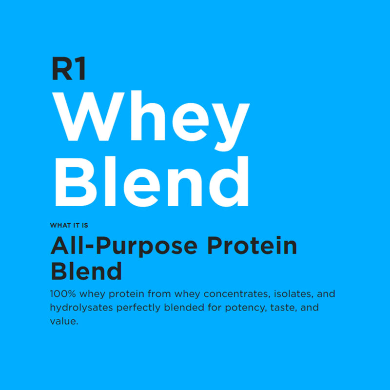 CLEARANCE! R1 Whey Blend 27 Servings Fruity Cereal 1.96 lbs, BEST BY 07/2024 - DailyVita