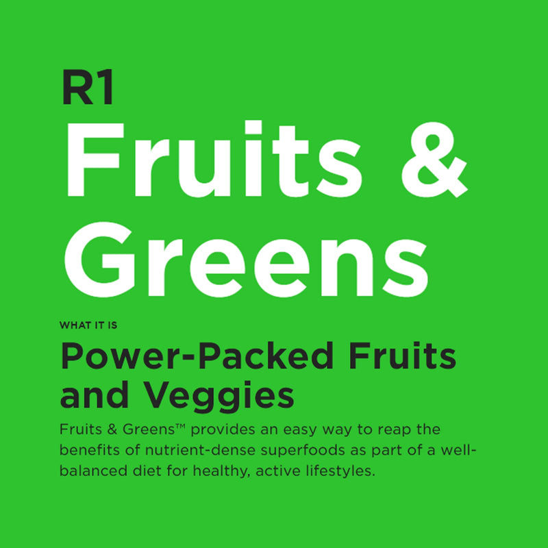 R1 Fruits & Greens + Antioxidants 30 Servings Mixed Berry 285 g - DailyVita