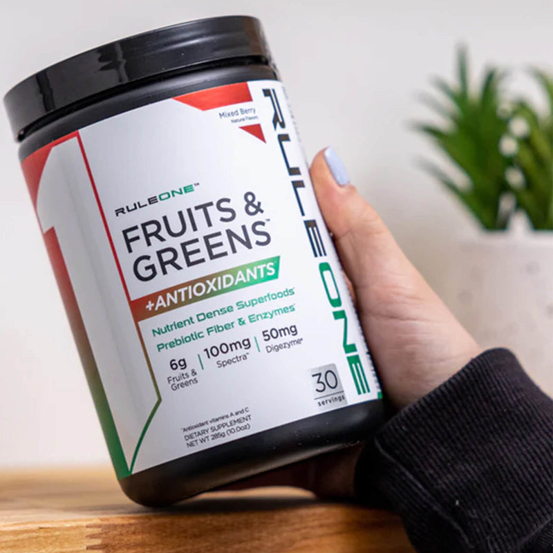 CLEARANCE! R1 Fruits & Greens + Antioxidants 30 Servings Mixed Berry 285 g, BEST BY 03/2026 - DailyVita