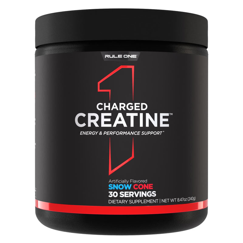 R1 Charged Creatine Energized Creatine 30 Servings Snow Cone 240 g - DailyVita