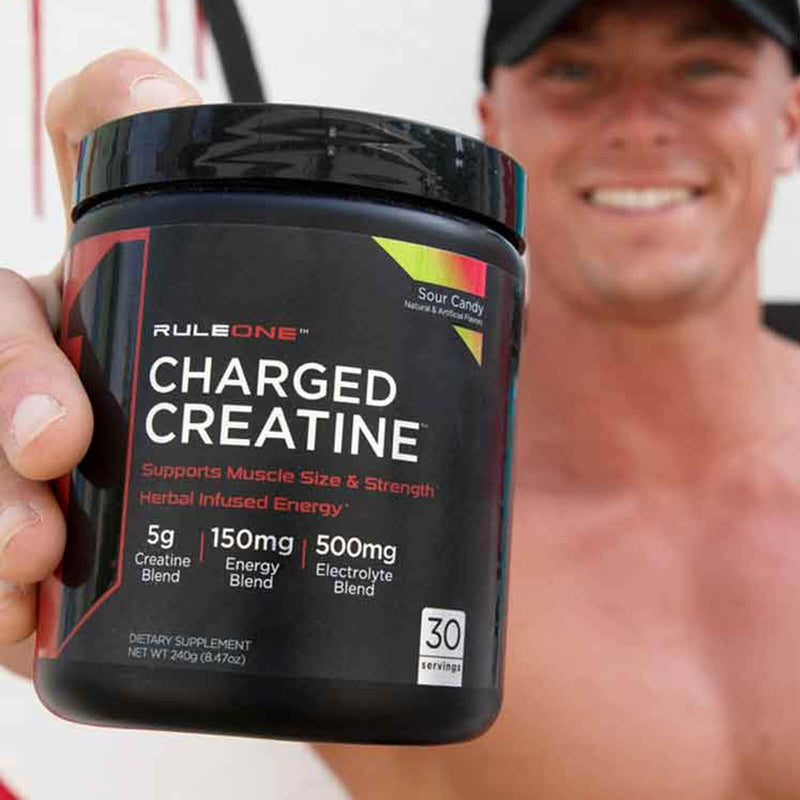 R1 Charged Creatine Energized Creatine 30 Servings Snow Cone 240 g - DailyVita