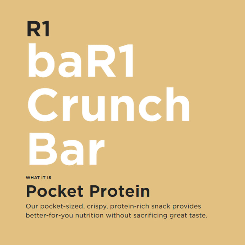 RULE ONE, BAR1 Crunch Bar - Fudge Brownie - Single Bar - DailyVita