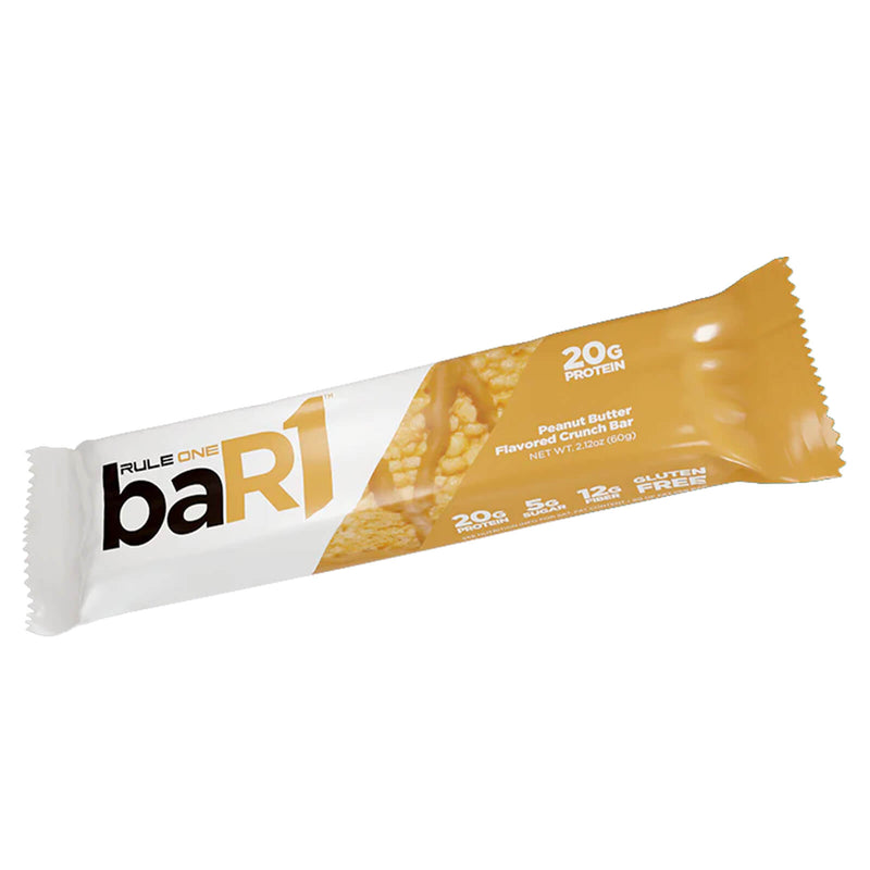 RULE ONE, BAR1 Crunch Bar - Peanut Butter - Single Bar - DailyVita