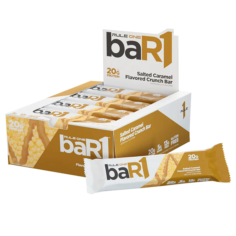 RULE ONE, BAR1 Crunch Bar - Salted Caramel - Single Bar - DailyVita