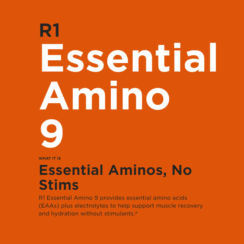 R1 Essential Amino 9 Essential Amino Acids & Hydration 30 Servings Black Cherry Limeade 345 g