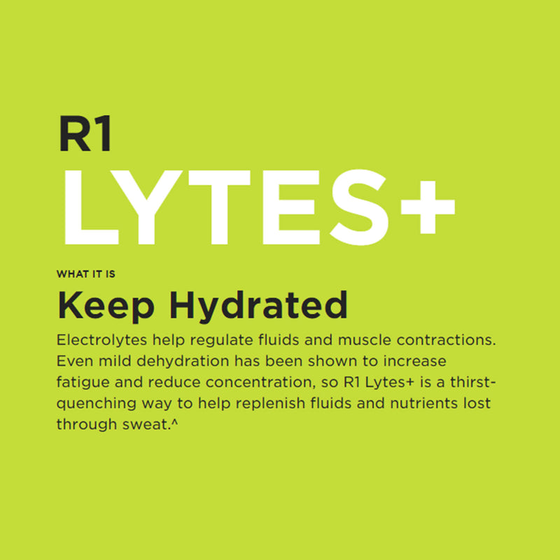R1 Lytes+ Electrolyte Replenishment 40 Servings Lemon Lime 220 g - DailyVita