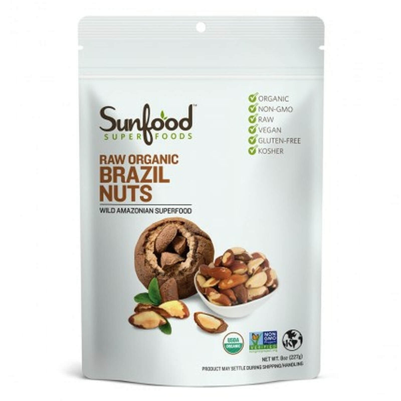 CLEARANCE! Sunfood Brazil Nuts 8 oz, BEST BY 08/2024 - DailyVita
