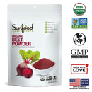 CLEARANCE! Sunfood Beet Powder 8 oz, BEST BY 03/2026 - DailyVita