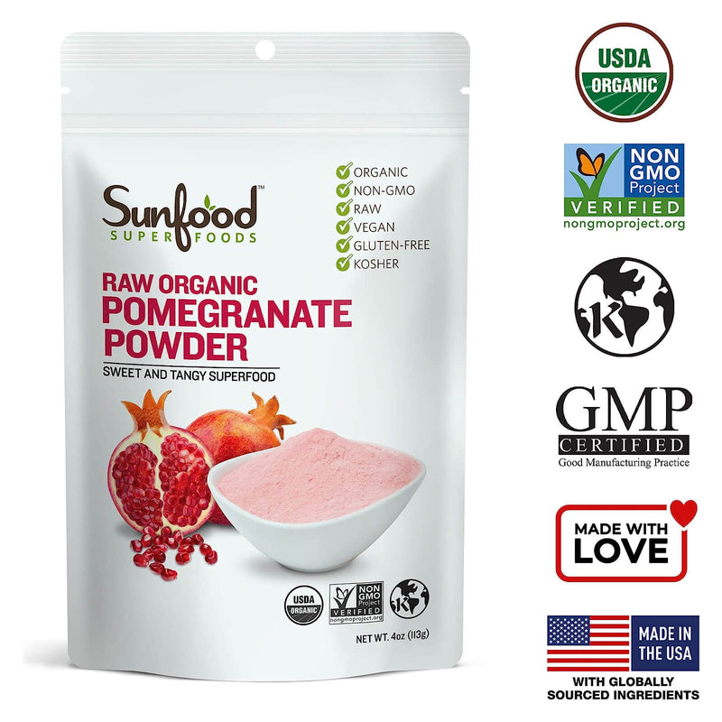 CLEARANCE! Sunfood Pomegranate Powder 4 oz, BEST BY 03/2024 - DailyVita