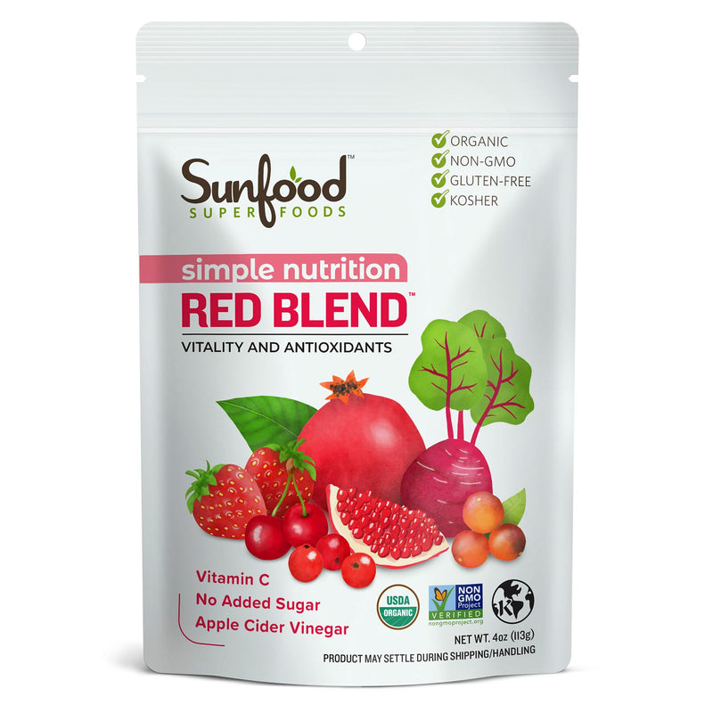 CLEARANCE! Sunfood Simple Nutrition Red Blend NEW! 4 oz, BEST BY 03/2024 - DailyVita