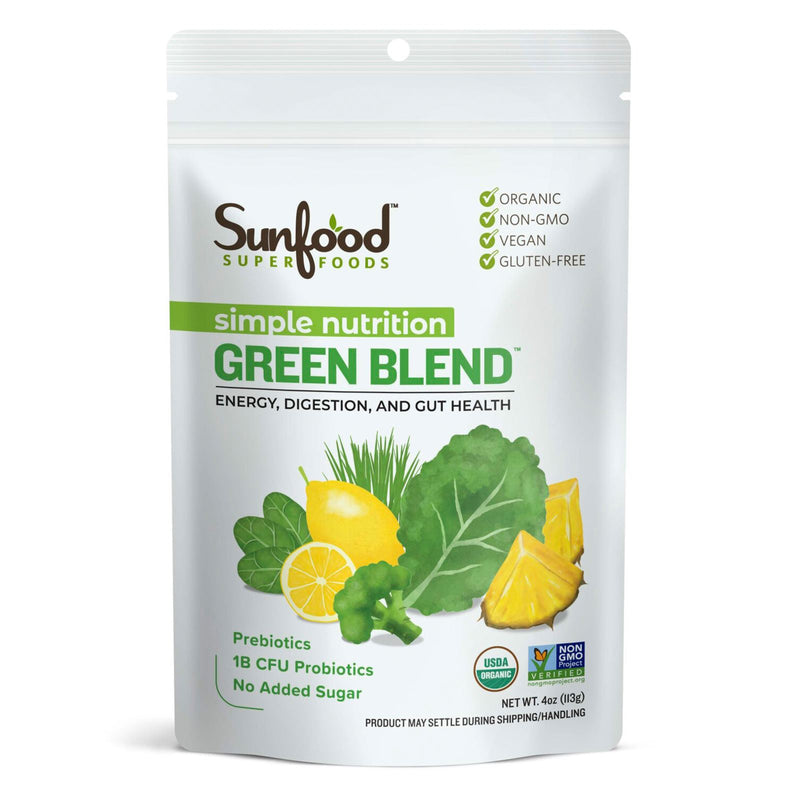 CLEARANCE! Sunfood Simple Nutrition Green Blend NEW! 4 oz, BEST BY 03/2025