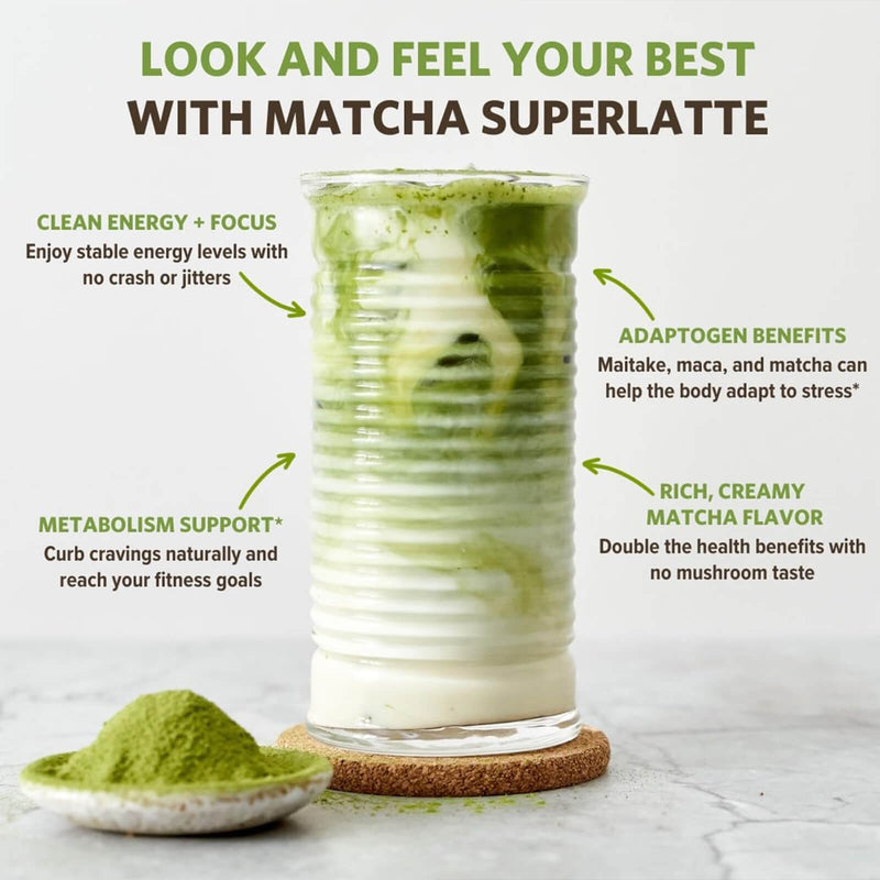 CLEARANCE! Sunfood Super Foods Organic Matcha SuperLatte - 6 oz, BEST BY 04/2025