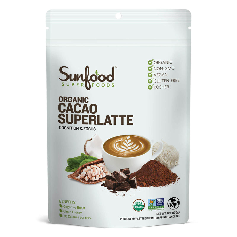 Sunfood Super Foods Organic Cacao SuperLatte - 6 oz