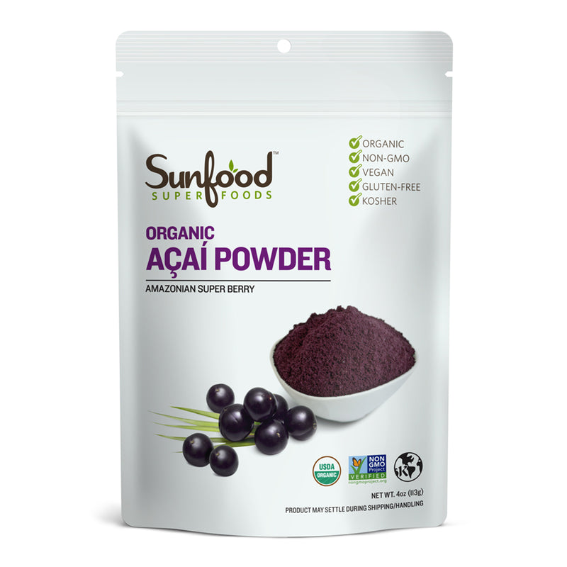 CLEARANCE! Sunfood Acai Powder 4 oz, BEST BY 03/2024 - DailyVita