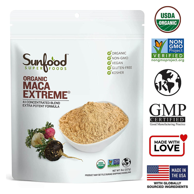 CLEARANCE! Sunfood Maca Extreme 8 oz, BEST BY 02/2025