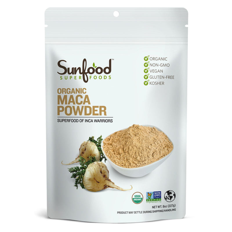 CLEARANCE! Sunfood Maca Powder 8 oz, BEST BY 11/2025 - DailyVita