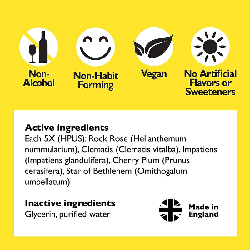 CLEARANCE! Bach Rescue Remedy Kids Natural Stress Relief Dropper 0.35 fl oz, Outer Box Missing or Damaged - DailyVita