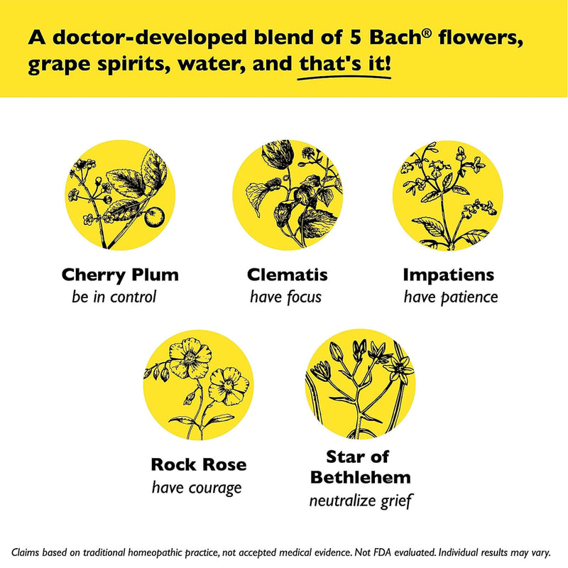 CLEARANCE! Bach Rescue Remedy Kids Natural Stress Relief Dropper 0.35 fl oz, Outer Box Missing or Damaged - DailyVita