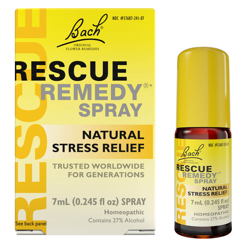 Bach RESCUE REMEDY Spray, Natural Stress Relief, 0.245 fl oz (7mL)