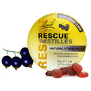 Bach RESCUE Pastilles, Natural Stress Relief, Black Currant Flavor, 50g (1.7 oz)