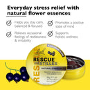 Bach RESCUE Pastilles, Natural Stress Relief, Black Currant Flavor, 50g (1.7 oz)