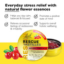 Bach RESCUE Pastilles, Natural Stress Relief, Cranberry Flavor, 50g (1.7 oz)