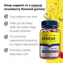Bach Rescue Plus Sleep Gummies, Melatonin, Strawberry Flavor, 60ct - DailyVita