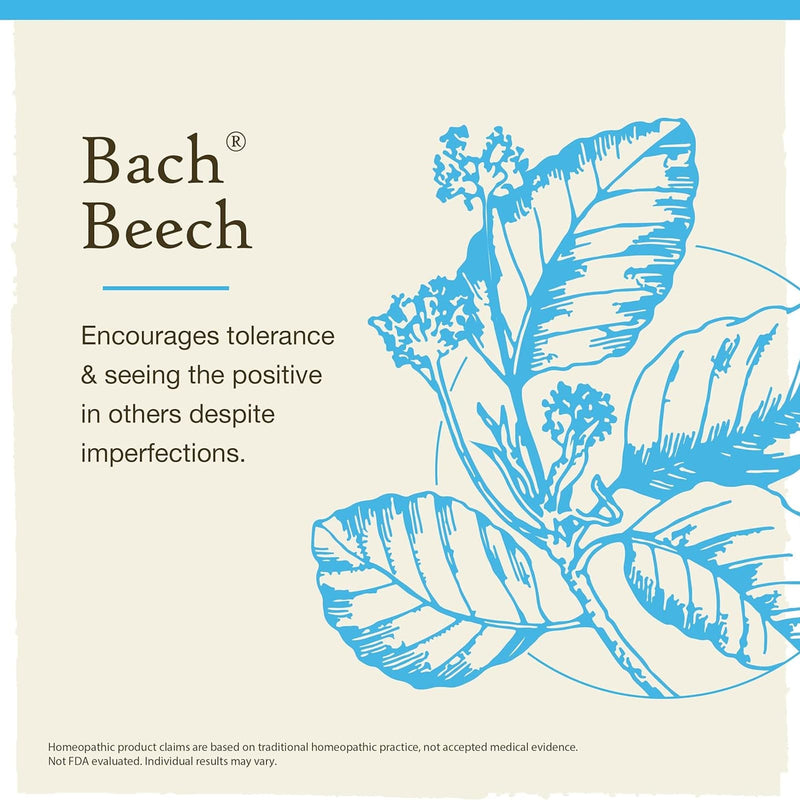 Bach Original Flower Remedies Beech, Be More Tolerant 0.7 fl. oz. (20mL)