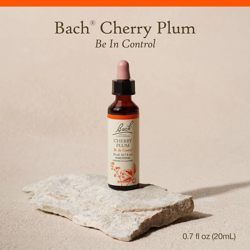 Bach Original Flower Remedies Cherry Plum, Be In Control 0.7 fl. oz. (20mL)