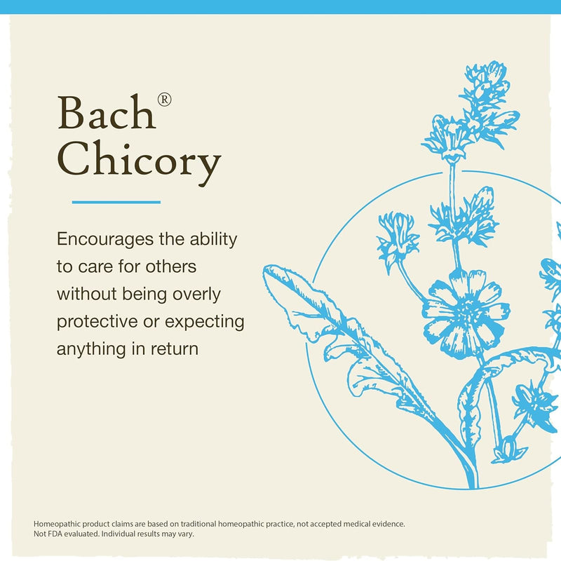 Bach Original Flower Remedies Chicory, Love Unconditionally 0.7 fl. oz. (20mL)