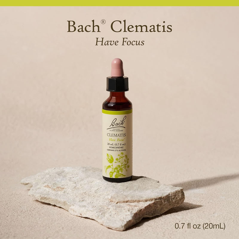 Bach Original Flower Remedies Clematis, Have Focus 0.7 fl. oz. (20mL)