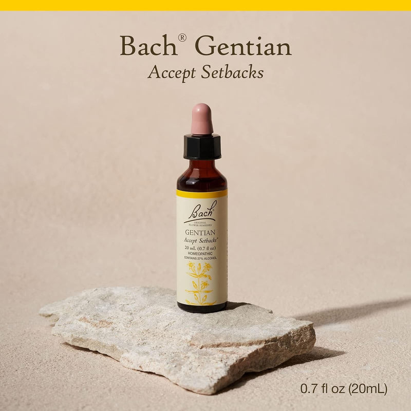 Bach Original Flower Remedies Gentian, Accept Setbacks 0.7 fl oz. (20mL) - DailyVita