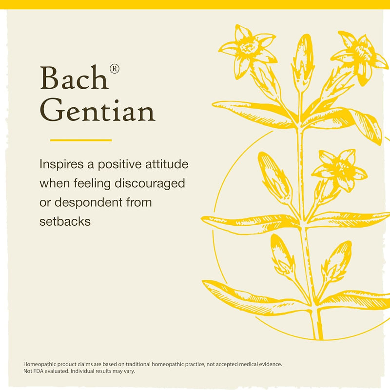 Bach Original Flower Remedies Gentian, Accept Setbacks 0.7 fl oz. (20mL)