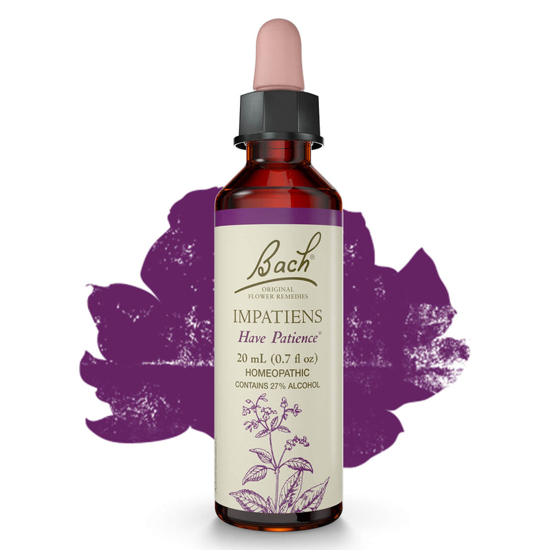 Bach Original Flower Remedies Impatiens, Have Patience 0.7 fl. oz. (20mL)