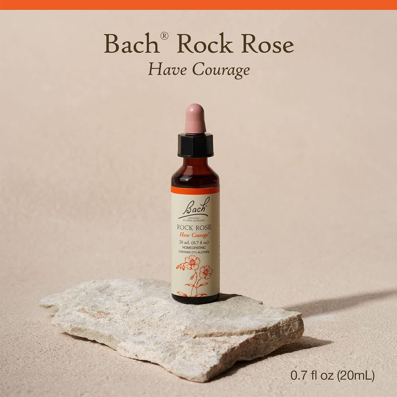 Bach Original Flower Remedies Rock Rose, Have Courage 0.7 fl. oz. (20mL) - DailyVita