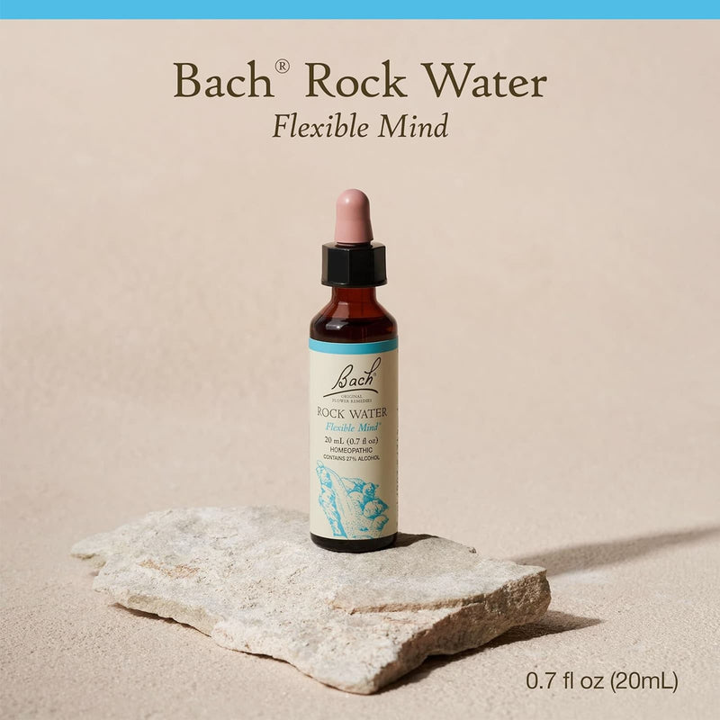 Bach Original Flower Remedies Rock Water, Flexible Mind 0.7 fl. oz. (20mL)