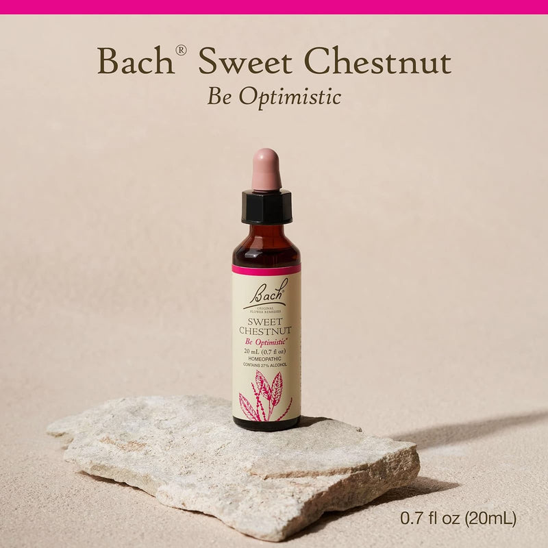 Bach Original Flower Remedies Sweet Chestnut, Be Optimistic 0.7 fl. oz. (20mL)