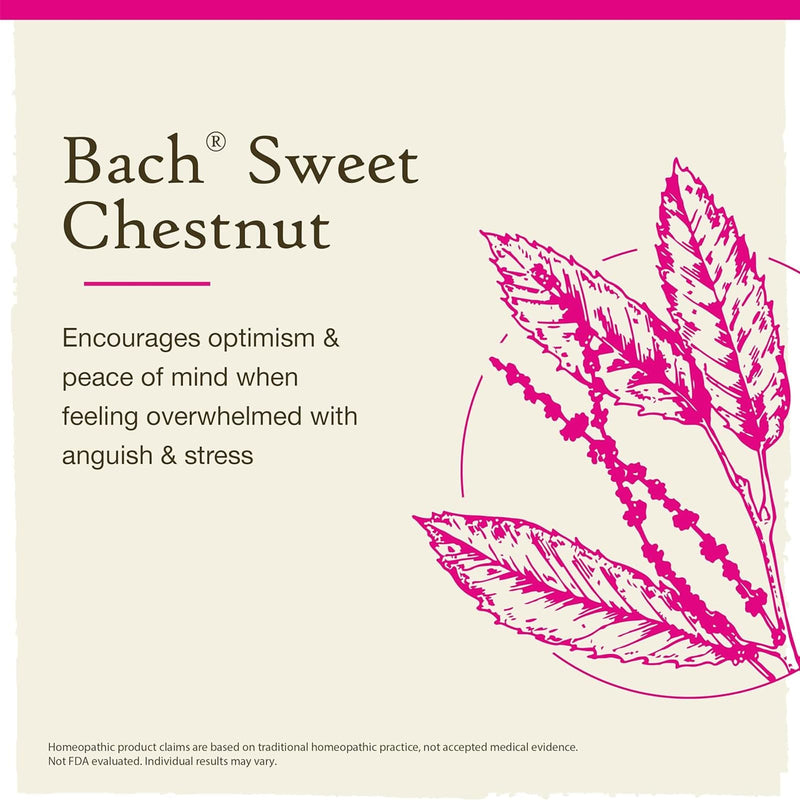 Bach Original Flower Remedies Sweet Chestnut, Be Optimistic 0.7 fl. oz. (20mL)