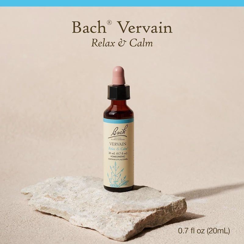 Bach Original Flower Remedies Vervain, Relax & Calm 0.7 fl. oz. (20mL)