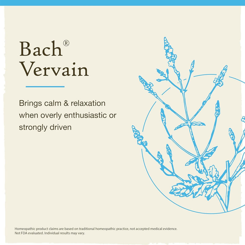 Bach Original Flower Remedies Vervain, Relax & Calm 0.7 fl. oz. (20mL)