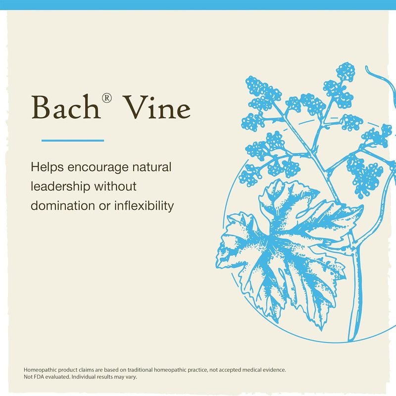 Bach Original Flower Remedies Vine, Motivate Not Dominate 0.7 fl. oz. (20mL)