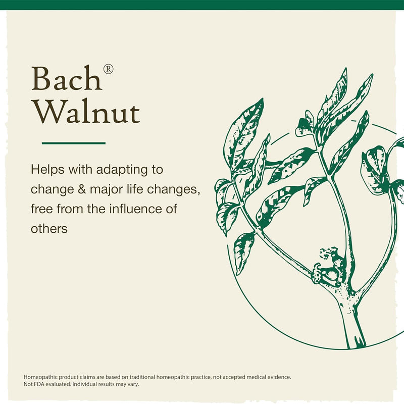 Bach Original Flower Remedies Walnut, Adapt To Change 0.7 fl. oz. (20mL) - DailyVita
