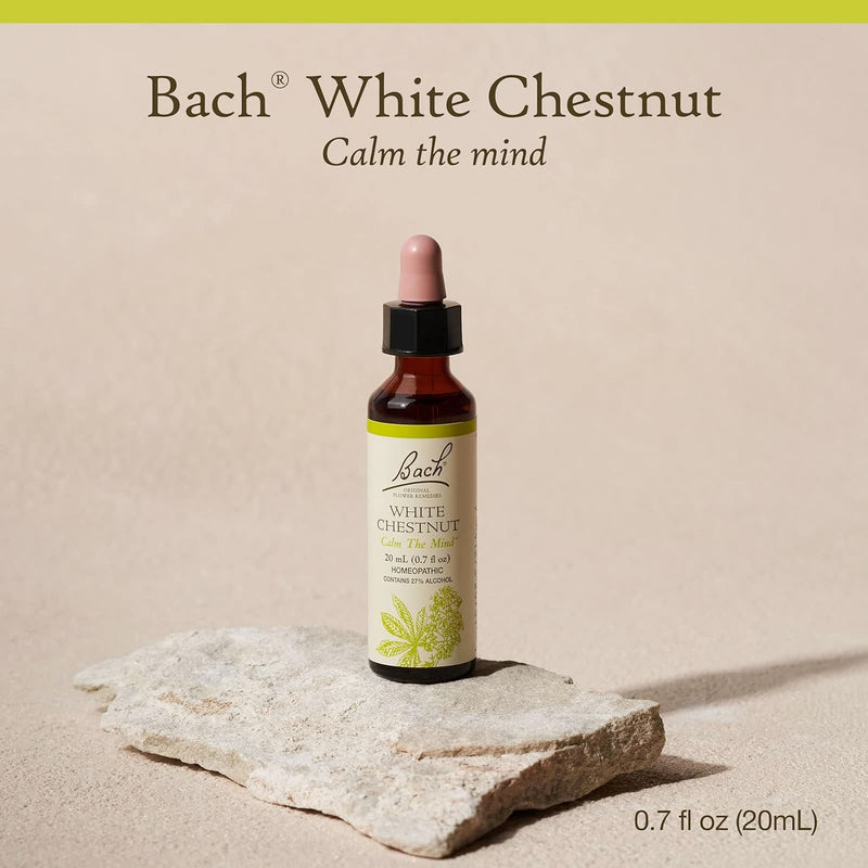 Bach Original Flower Remedies White Chestnut, Calm The Mind 0.7 fl. oz. (20mL)