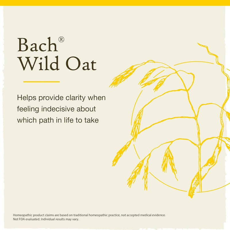 Bach Original Flower Remedies Wild Oat, Decide Your Path 0.7 fl. oz. (20mL)